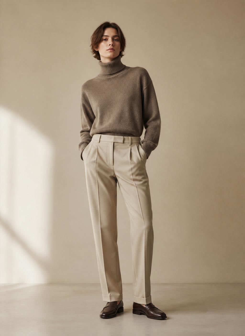 Polished Assurance — Mixed look, head to toe
