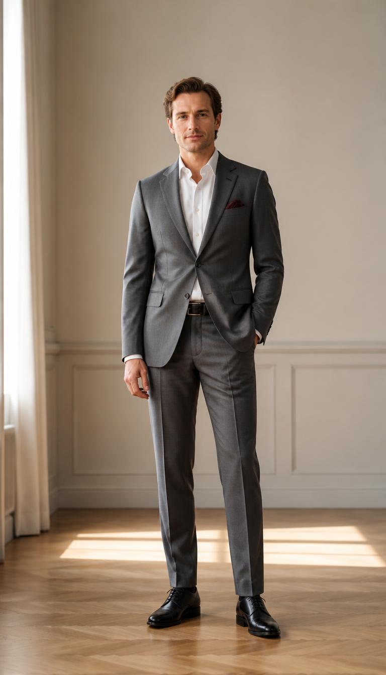Sales lead, mid-fifties — Client meetings that ask for authority, not a suit.